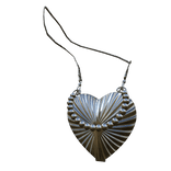 (VD) Silver Y2K Micro Heart CrossBody Bag