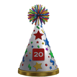 Vicennial Party Hat