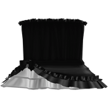 victorian ruffled layer black dress
