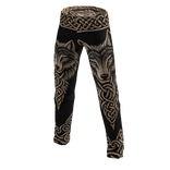 Viking Style Wolf Head Skinny Jeans
