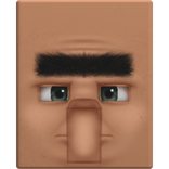 🏠 Villager's A Minecraft Movie 3D Head Mask