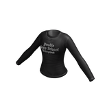 Vintage 2000s Slogan Long-Sleeve | Black