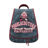 Vintage 2000s Velour Backpack | Blue & Red