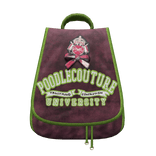 Vintage 2000s Velour Backpack | Green & Red