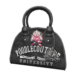 Vintage 2000s Velour Bowler Bag | Black