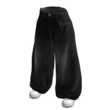Vintage Baggy Skater Pants (Black)