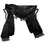 Vintage Black Emo Shemagh Neck Scarf