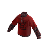 💗VINTAGE CHECK LAYERED TEE_RED