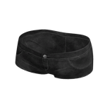 Vintage Denim Mini Shorts in Black