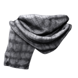 Vintage Detailed Grey Shemagh Neck Scarf