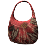 Vintage Handheld Apocalyptic Grunge Red Bag R6