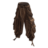 Vintage Leather Y2K Cargo Pants w/ Belt & Straps