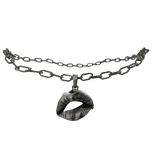 Vintage lips necklace