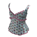 Vintage Pastel Cami Top | Light blue