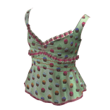 Vintage Pastel Cami Top | Light Green