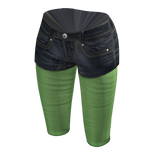 Vintage Pastel Legging Shorts | Green