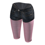 Vintage Pastel Legging Shorts | Pink