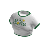 Vintage Ringer Tee Retro Crop
