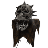 Vintage Skull Scarf Gothic Shoulder Left