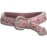 Vintage Sugar Heart Crystal Y2K 2000s Belt Pink