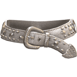 Vintage Sugar Heart Crystal Y2K 2000s Belt White