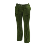 Vintage Velour Track Pants | Dark Green