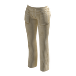 Vintage Velour Track Pants | Light Yellow