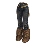 Vintage Y2K Jeans w/ Fur Boots