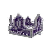 Violet White Gothic Chained 8-Bit Crown