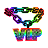 VIP cartoony rainbow chain necklace