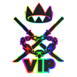 VIP Cartoony Rainbow Chain Necklace King Combo