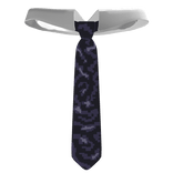 Vis-à-vis Camo Wide Silk Tie Purple