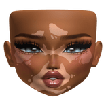 Vitiligo Makeup W Blue Moving Eyes