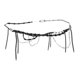 Black Beaded Archival Vkei Waist Belt