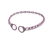 vkei choker handcuffs in pink