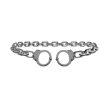vkei choker handcuffs in white