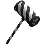 ☠️ vkei emo horror striped toy hammer ☠️