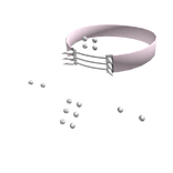 vkei emo spiked choker necklace in pink