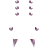 Vkei Goth Face Piercings (Pink)