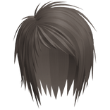 vkei scene messy emo short boy hair ash brown