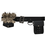 Vkei Visual Kei Distressed Archival Emo Belt Black