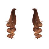 Voluminous  Culy Pigtails in Ginger