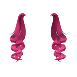 Voluminous  Culy Pigtails in Hot Pink