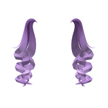 Voluminous  Culy Pigtails in Light Purple