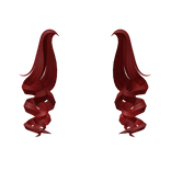 Voluminous  Culy Pigtails in Red