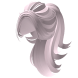 🤍 Voluminous Swirly Preppy Ponytail (Pink)