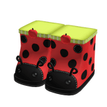 harajuku igari shoujo retro twee ladybug socks 