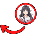 Waguri Kaoruko pointing meme circle