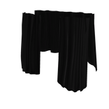 Waist Curtains Black