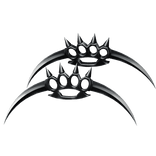 Waist Dual-Bladed Scythe Knuckles - Black